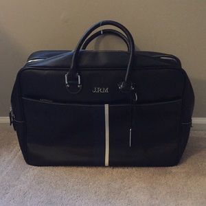 Jack Russell Malletier 2-zip leather briefcase